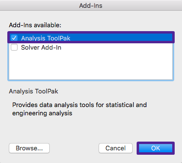How To Install Data Analysis Toolpak In Excel For Mac